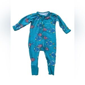 Bonds Size 3-6 Months Fish Print Wondersuit Pajamas Sleeper